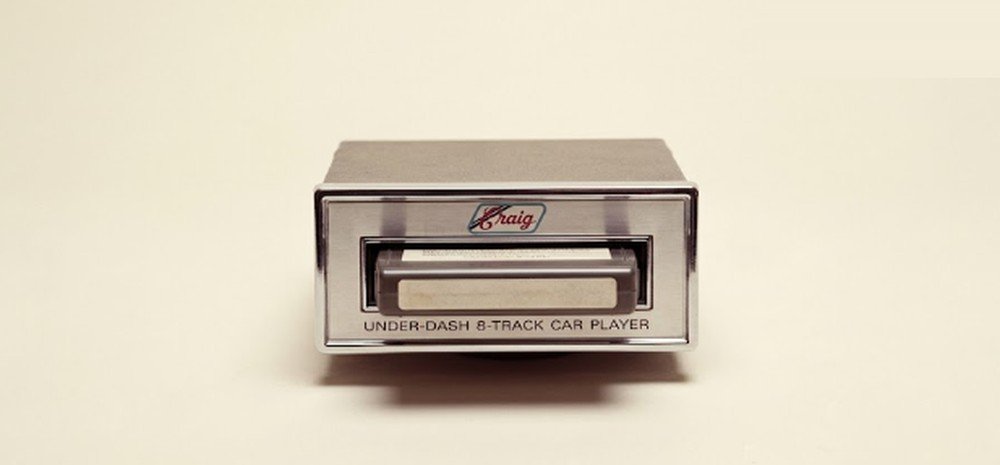 Under-Dash 8-Track Car Player